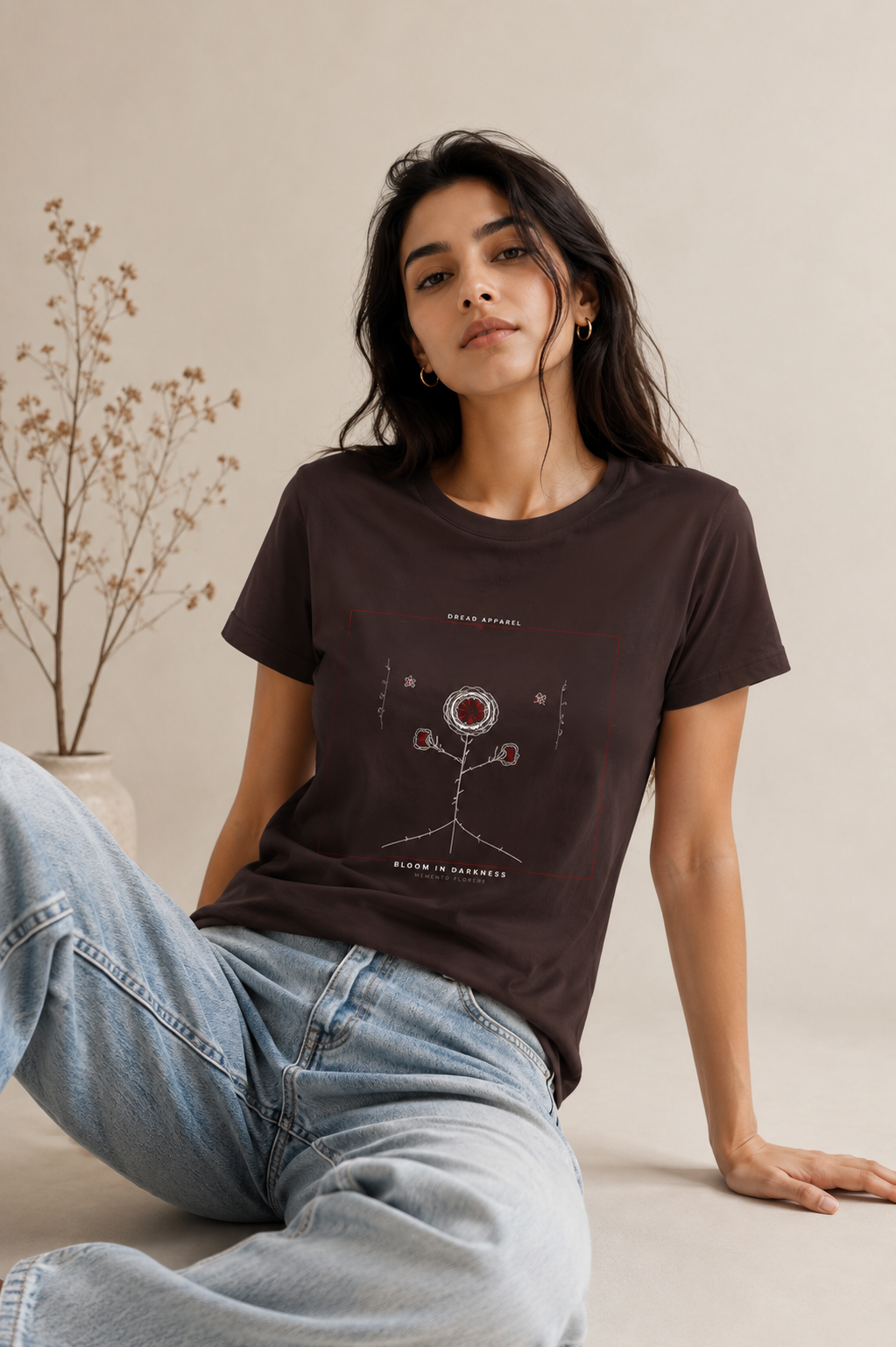 Dark Floral Classic Dread T-Shirt