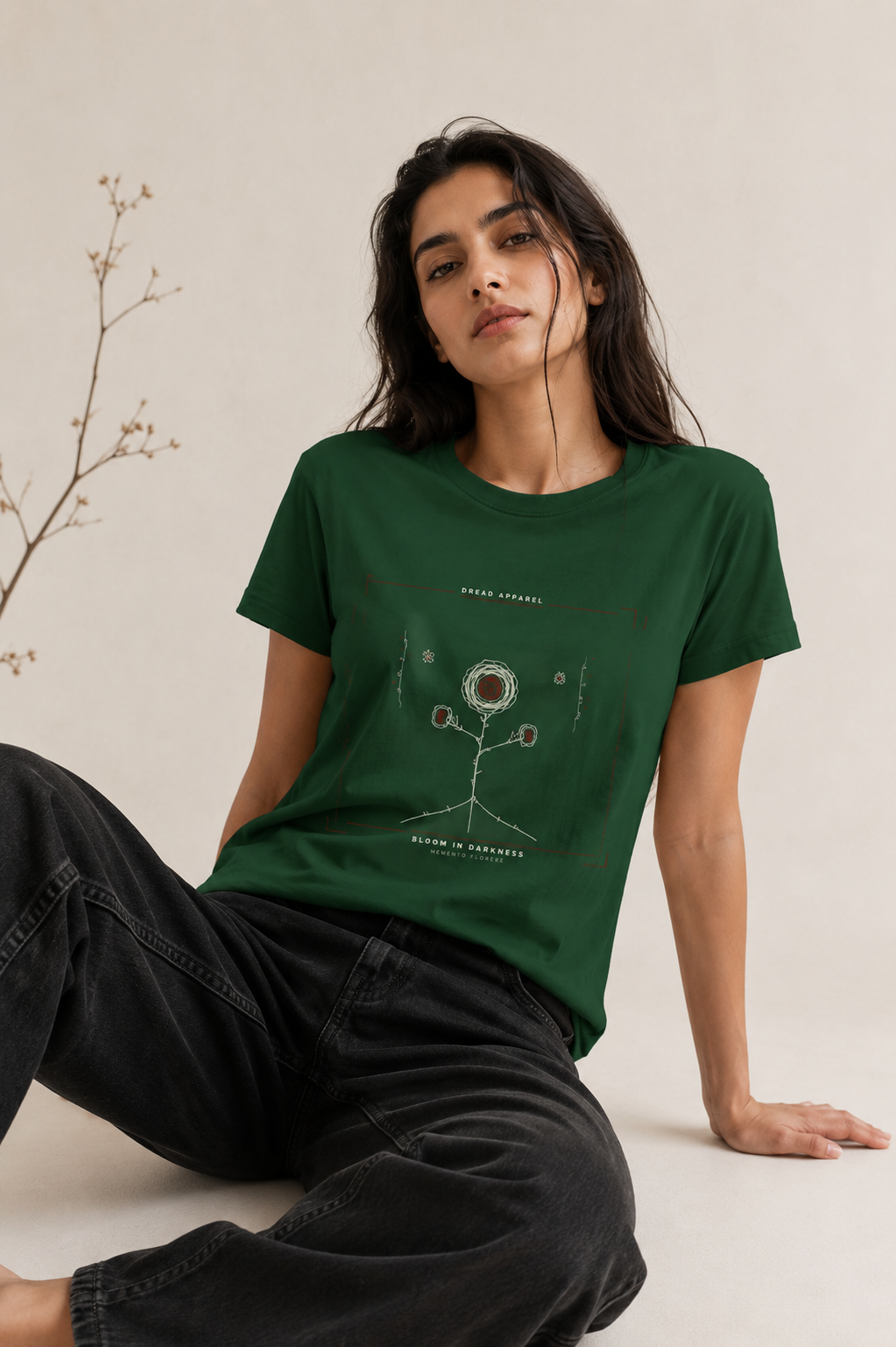 Dark Floral Classic Dread T-Shirt