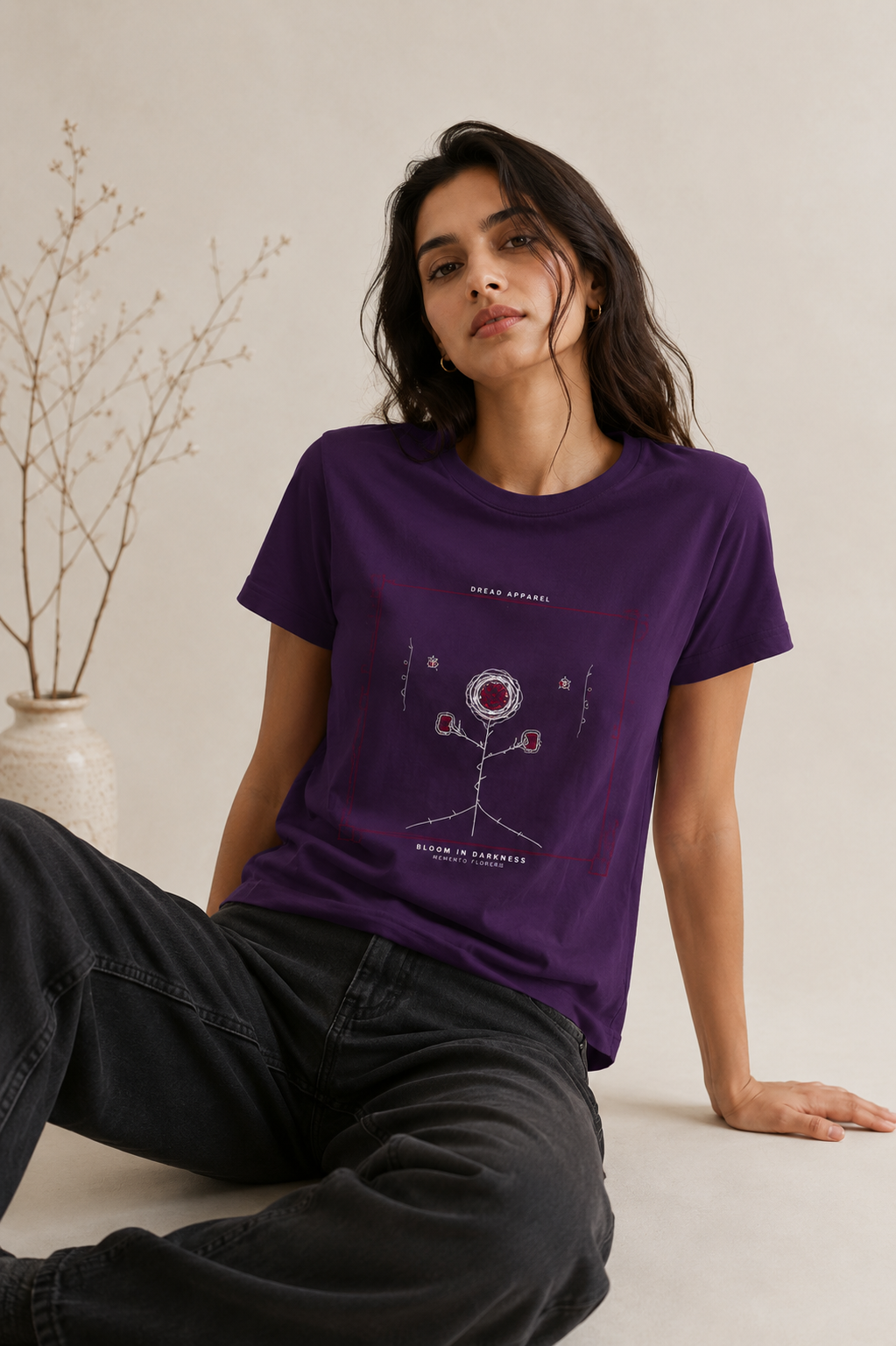 Dark Floral Classic Dread T-Shirt