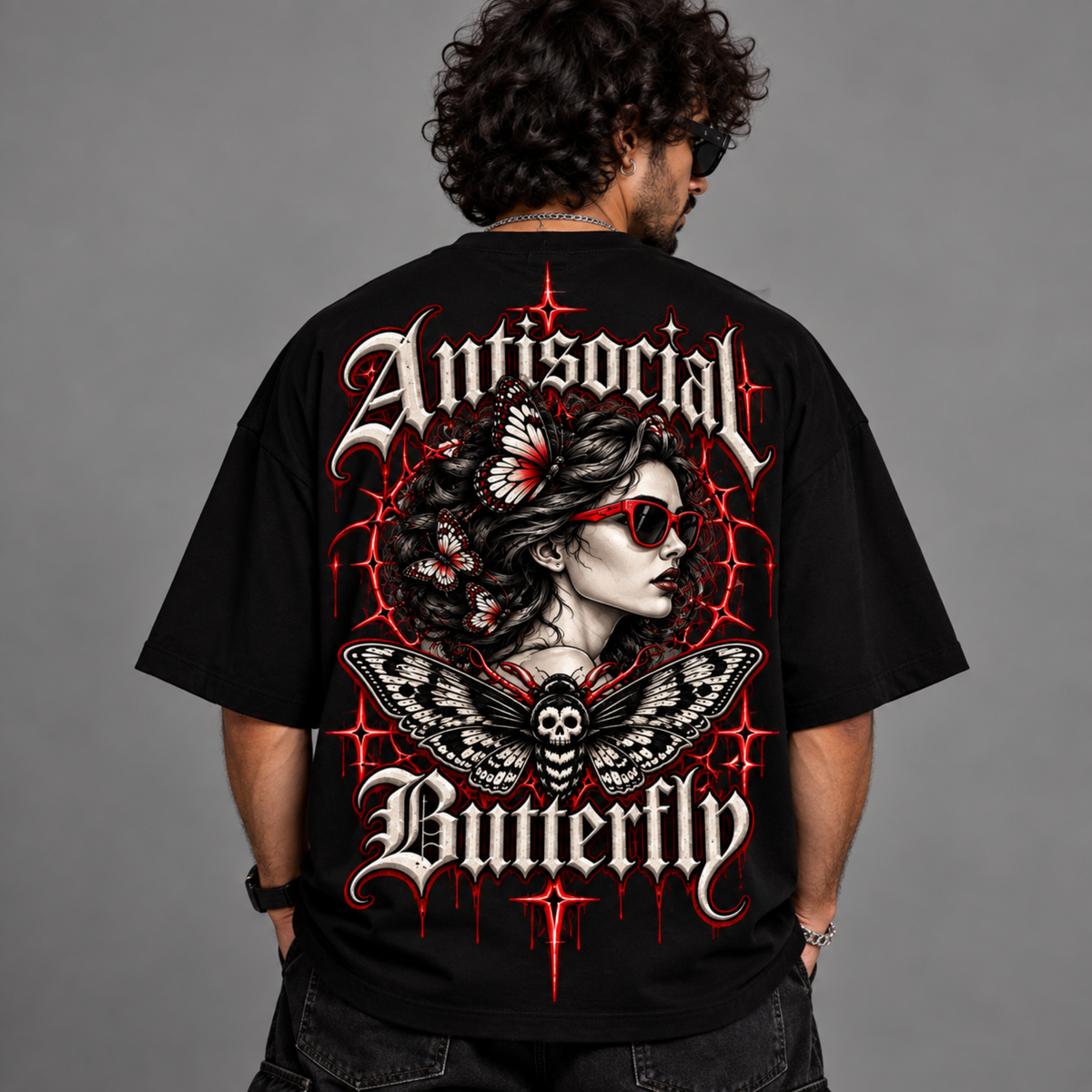 Unisex Terry Antisocial Oversized Tee